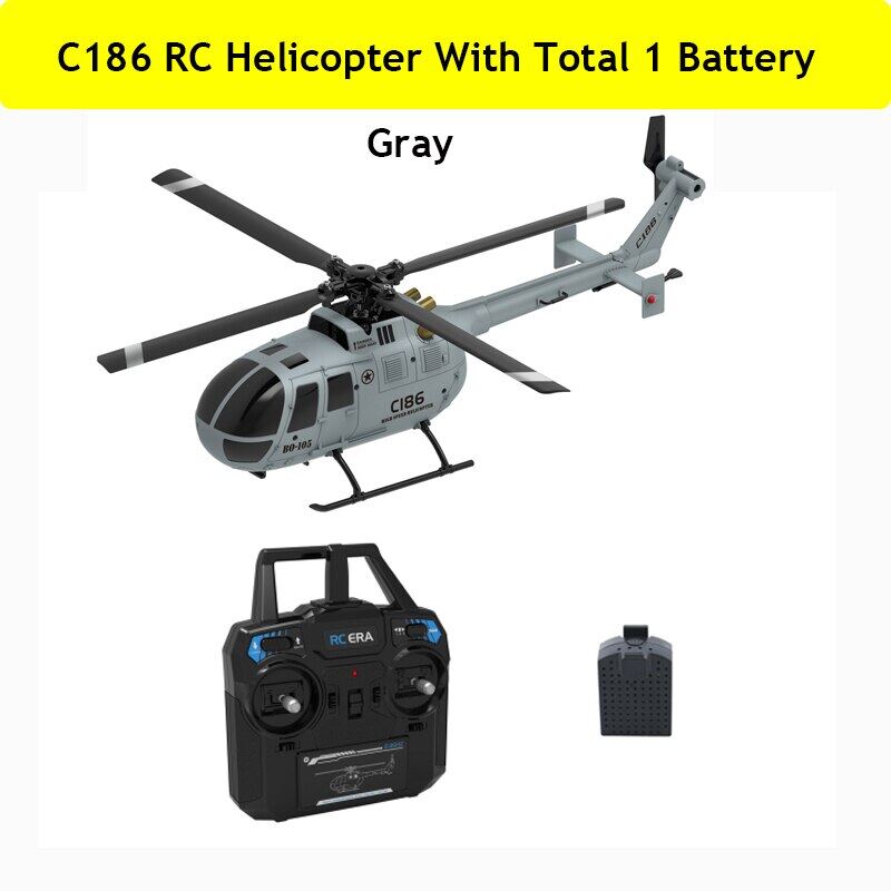 C186 2.4G RC Helicopters 4 propellers 6 axis electronic gyroscope for stabilization, air pressure for height vs C127 RC Drones B0105