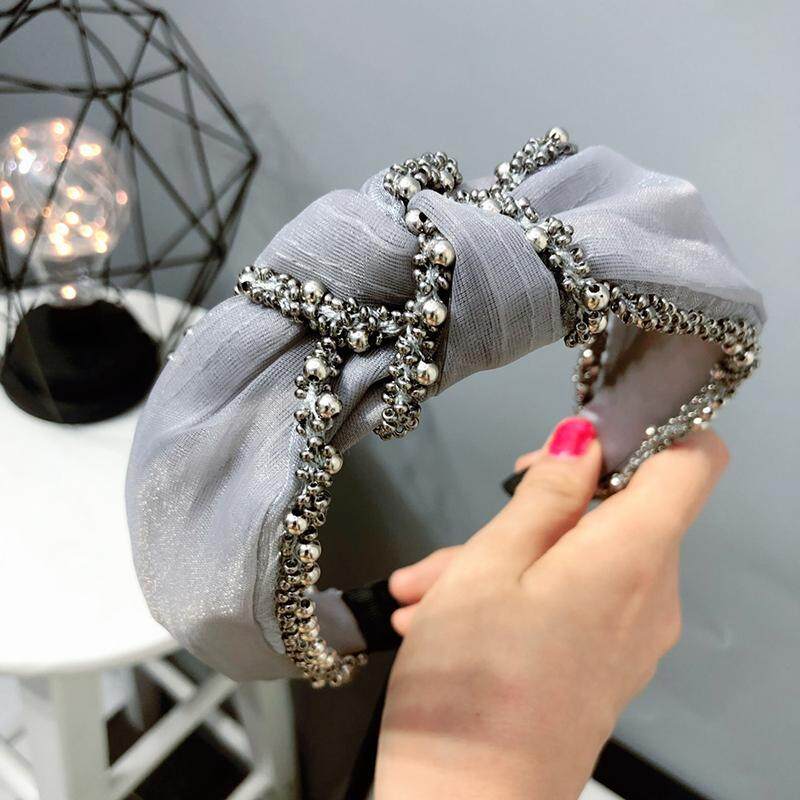 High Quality Original Hair Hoop Women's Classic Anti-skid Hair Band Lock Edge Pearl Headband Sweet Girl Tide Simple Hair Accessories