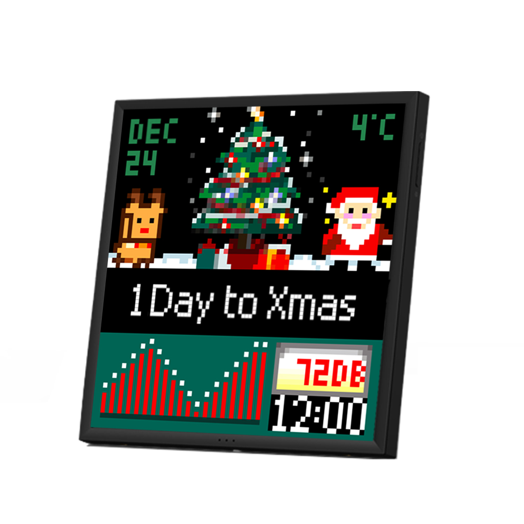 Divoom Pixoo-64 - WiFi Pixel Cloud Digital Frame with APP Control,64 X 64 LED Panel Display Frame |1 Year Warranty