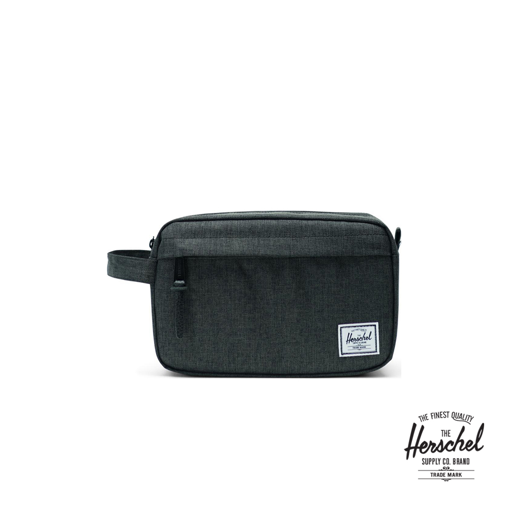 Herschel Unisex Chapter Travel Kit Pouch - Black Crosshatch