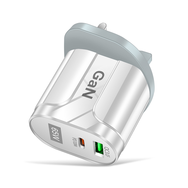 DISOUR Original 65W GaN Fast Charger Type-C PD+QC3.0 USB 5V/6.6A 9V/3A 12V/2.75A 20V/1.67A Quick Charging For IOS Android For Xiaomi Redmi iPhone Huawei Oppo Vivi Infinix Charge Cable