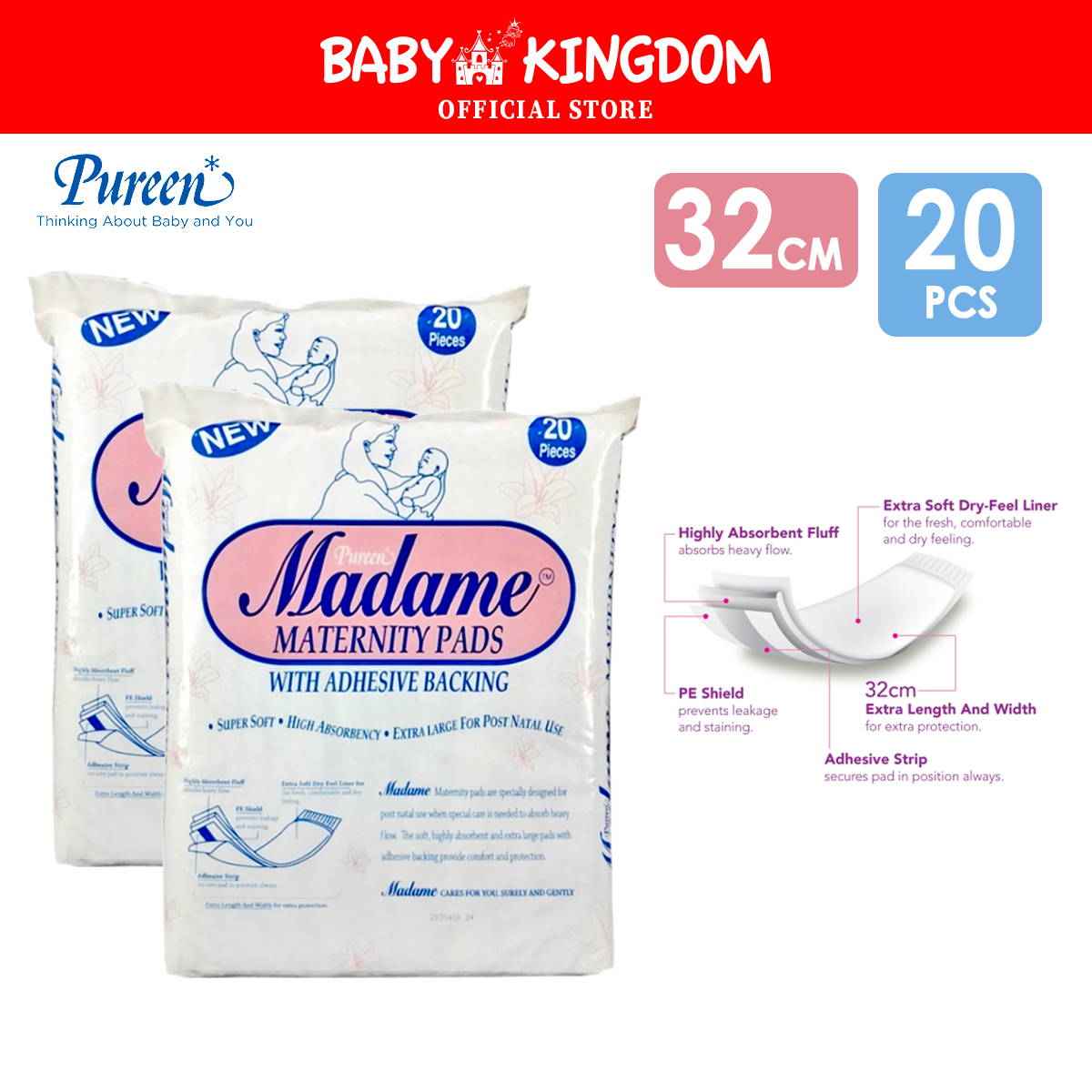 Pureen Madame Maternity Pads (2 Packs)