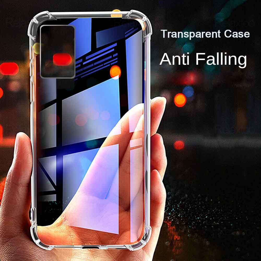 LEEWINDA For OPPO Realme X7 Pro Realme Q2 Pro Realme V3 Realme Q2i Realme Narzo 20 Pro Realme 7 Pro A15 4G Phone Case,Luxury Shockproof Bumper Transparent Silicone Clear Protection Back Cover