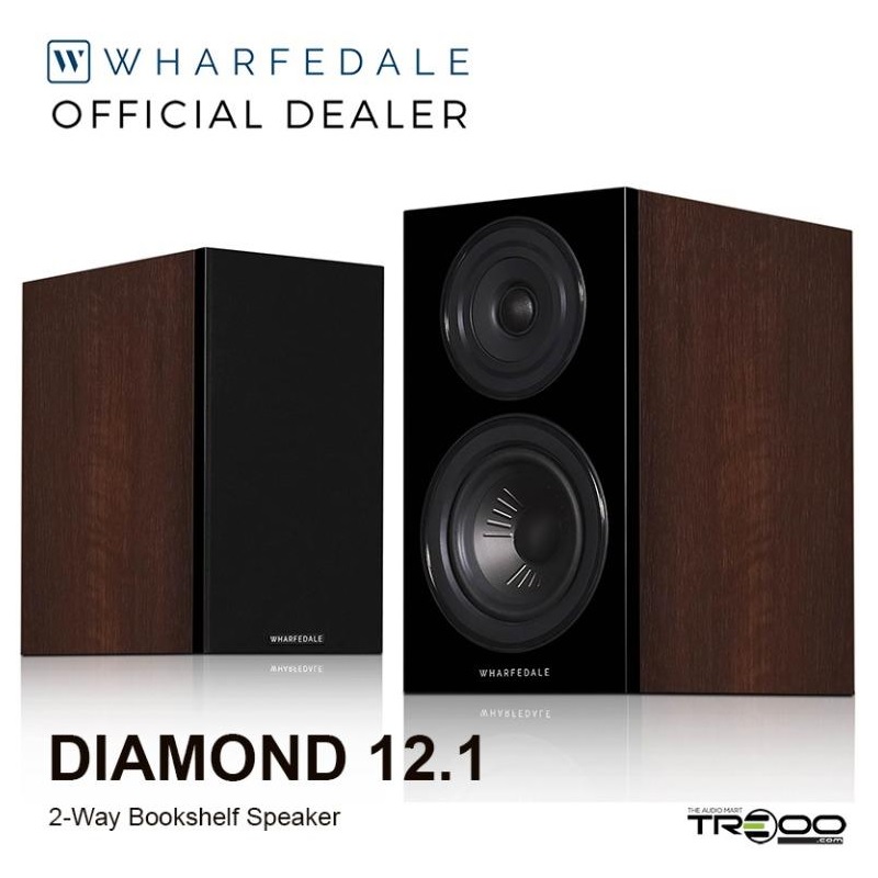 Wharfedale Diamond 12.1 2-Way Passive Desktop Bookshelf Speakers