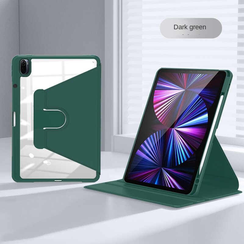 Magnetic Separation Case Cover for Xiaomi MiPad 5 Pro 2021 Clear Hard Acrylic Flip Stand Protective Detachable Back Cover