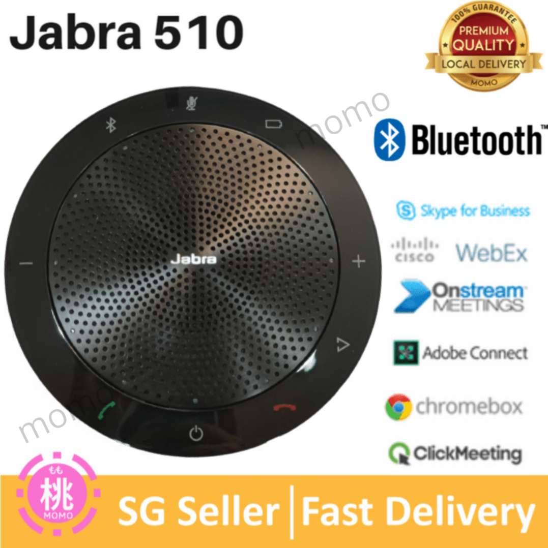 Jabra Speak 510 / 510+ (UC /MS Compatible) Wireless Bluetooth Speaker for Softphone and Mobile Phone ( With Wireless USB Link Adapter option )