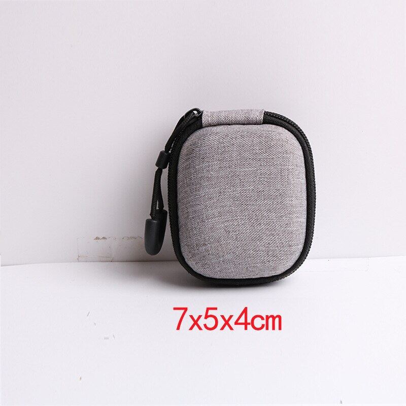 ZUZG Multifunctional Portable EVA Headset Bag Data Cable U Disk Charging Head Storage Box Bag Air Pods Case